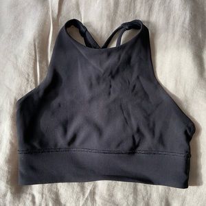 Lulu lemon Energy High-Neck Longline Ribbed Bra Medium Support, B–D Cups